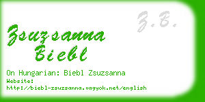 zsuzsanna biebl business card